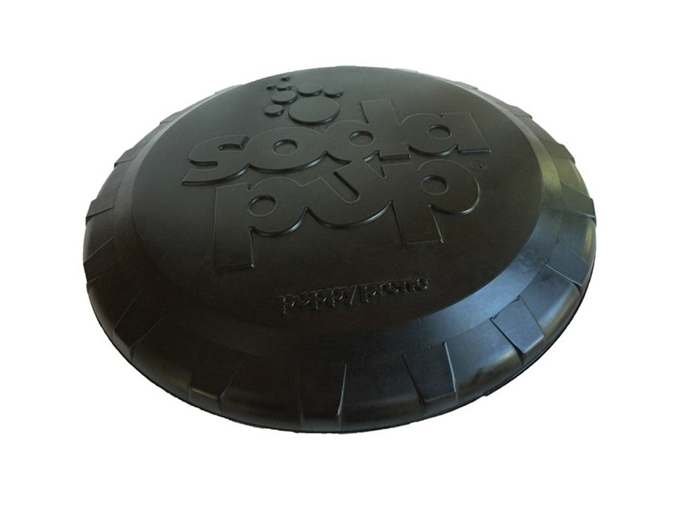 Magnum Bottle Top Flyer Rubber Frisbee Dog Toy for Power Chewers