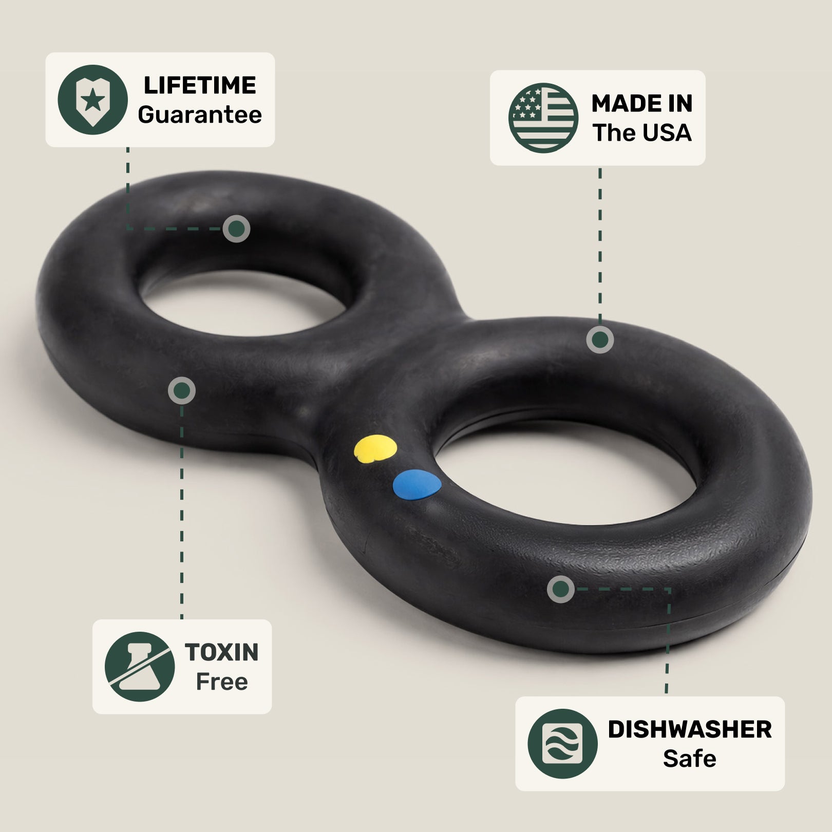 Goughnuts Large Heavy-Duty Tug Toy for Power Chewers
