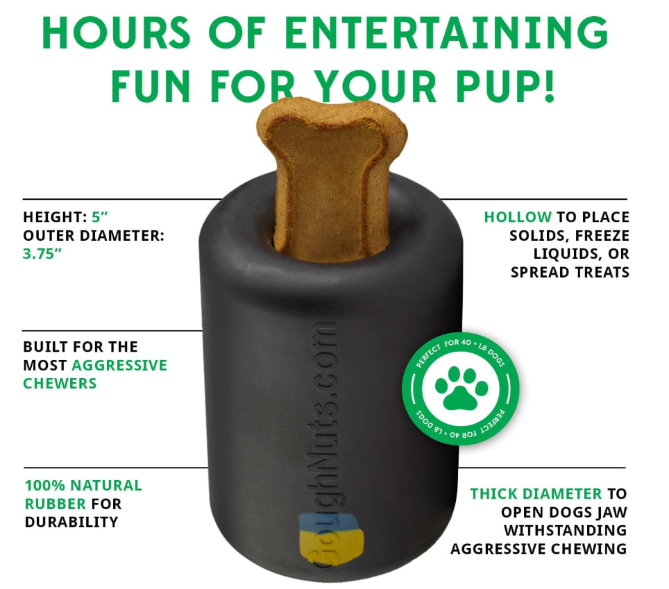 Goughnuts Work-to-Eat® Treat-Dispensing Toy for Power Chewers