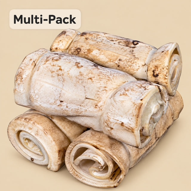 5" Hickory BBQ Beef Cheek Rolls | Rawhide-Free Dog Chews