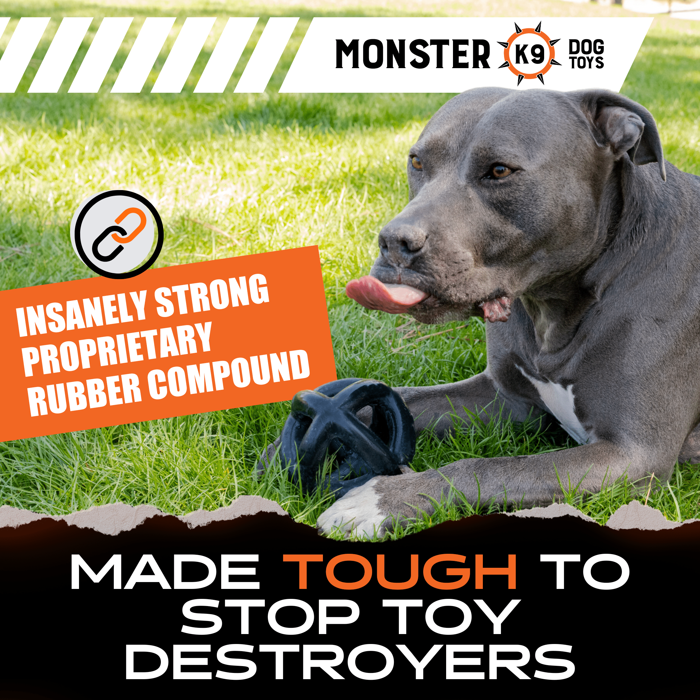 Monster K9 Ring Ball for Aggressive & Power Chewers