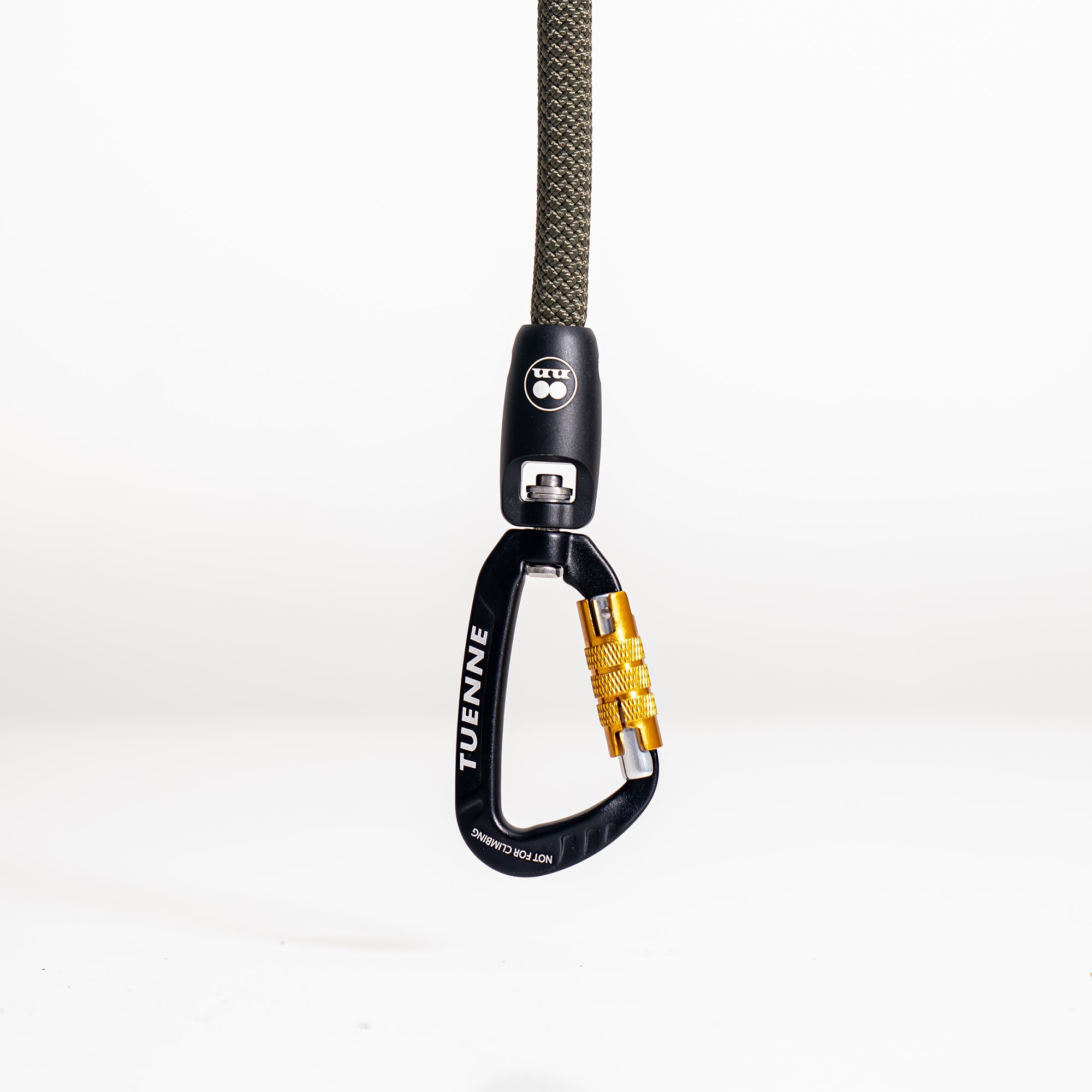 Customizable Boulder Hybrid Rope Dog Leash | Swiveling Carabiner | Tuenne