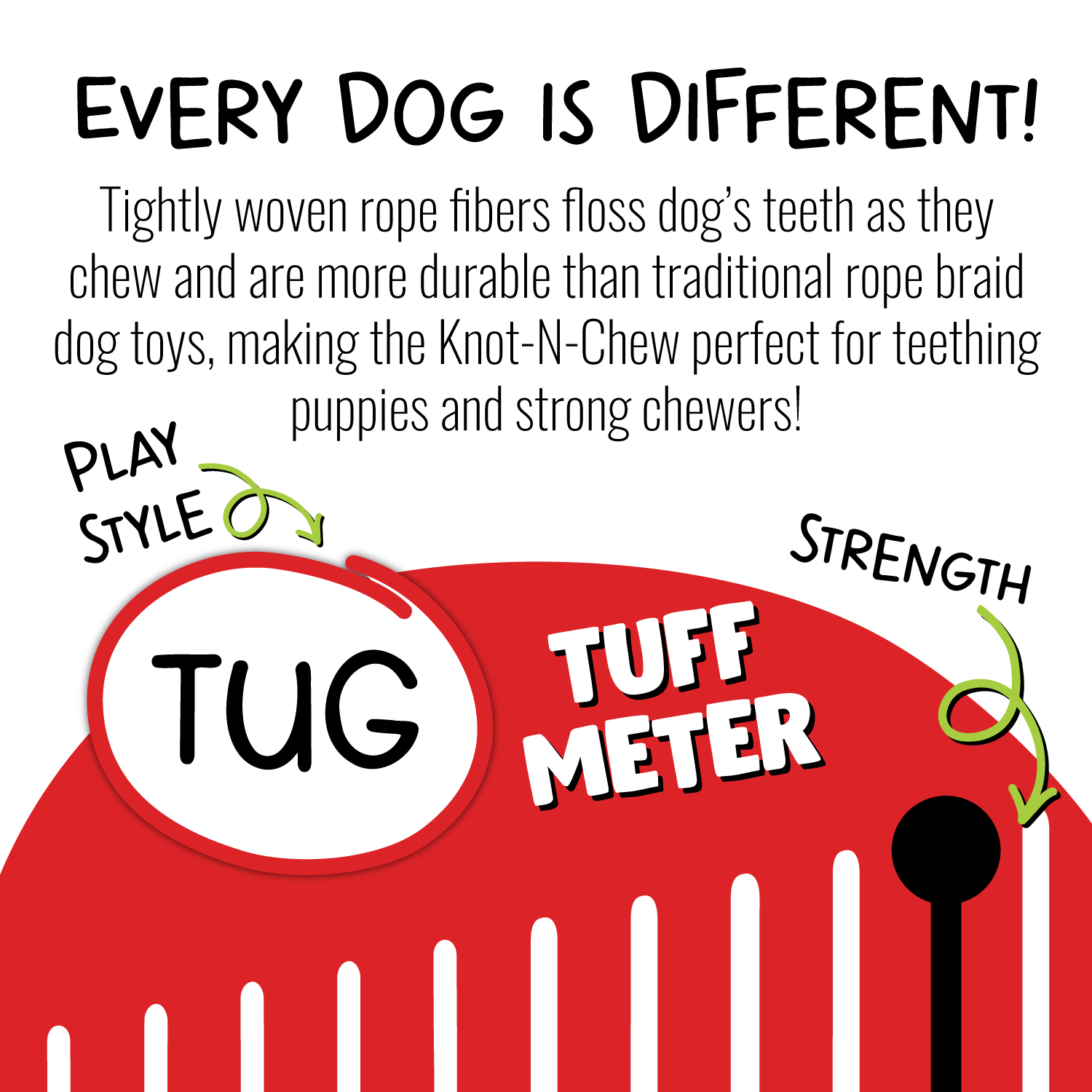 Jolly Pets Knot-N-Chew Tug Dog Toy