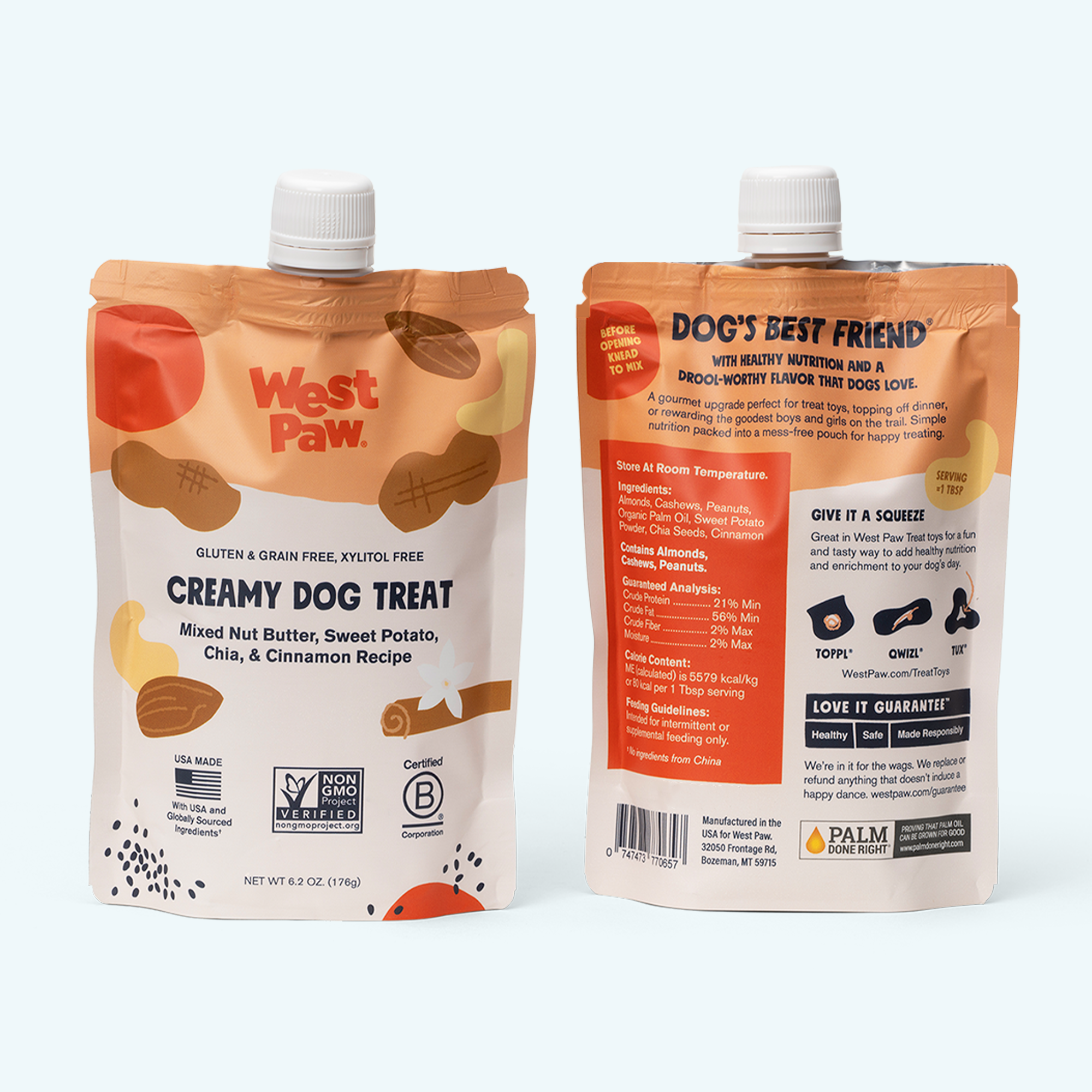 Nut Butter, Sweet Potato & Chia Enrichment Filler for Dogs